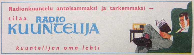 Radio kuuntelija Seura nro:2 / 9.1.1957 (Juhani Mäki-Teppo)